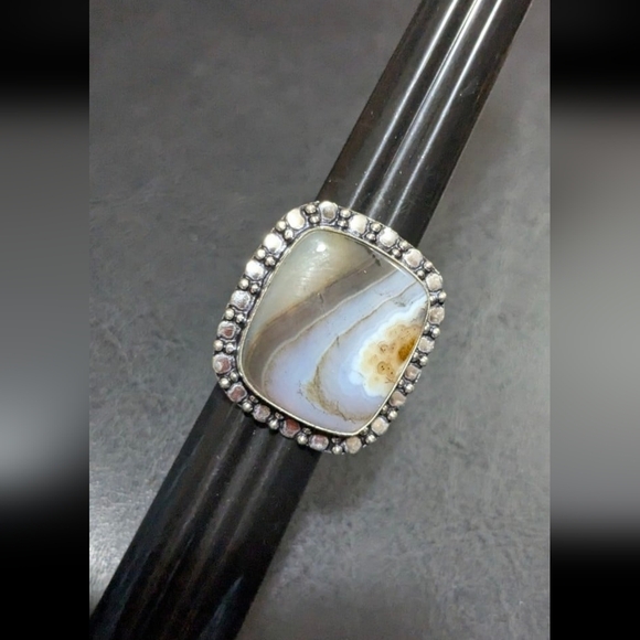 Handcrafted Bohemian Montana Jasper Ring (8) - Picture 8 of 12